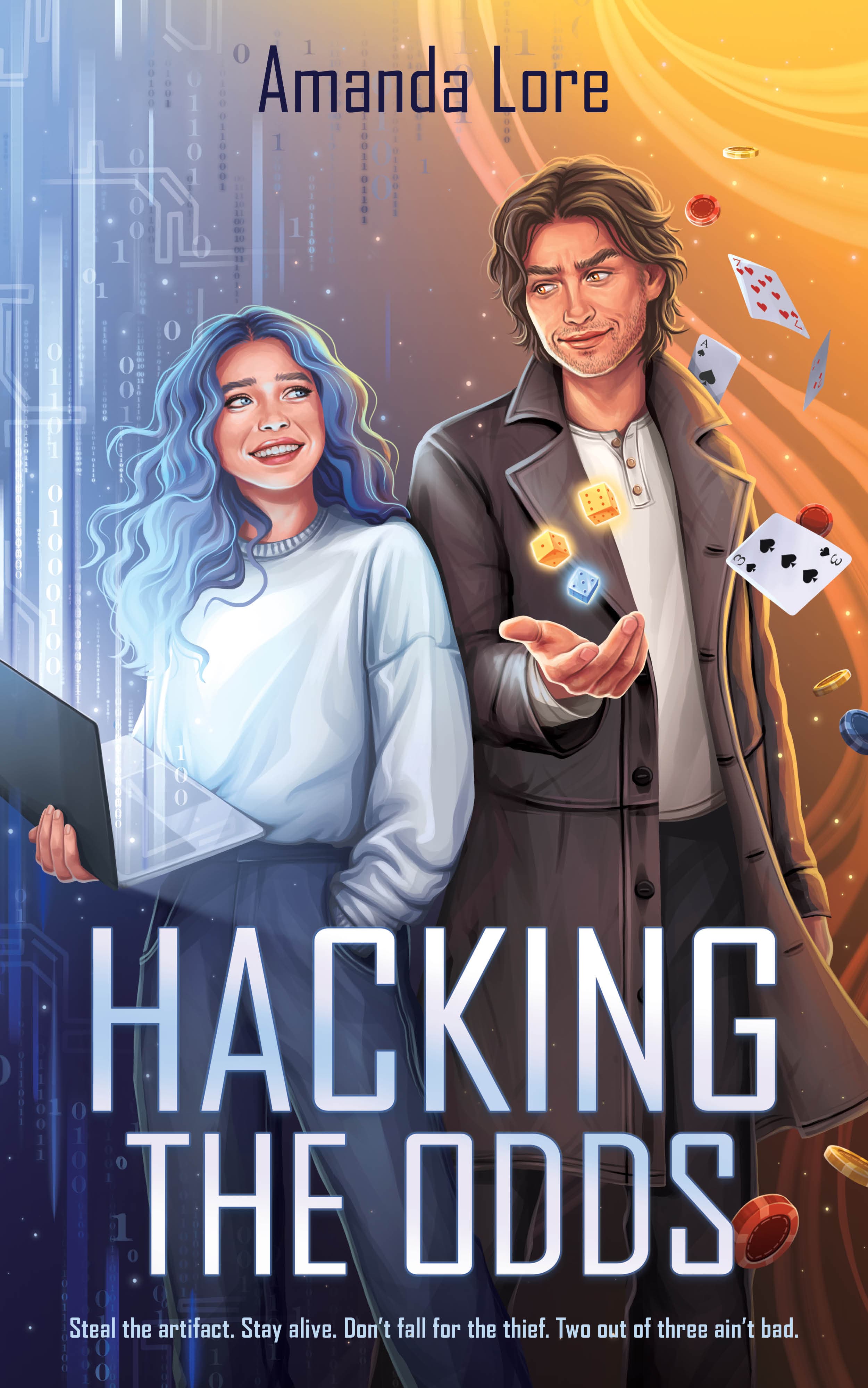 Hacking the Odds — cover art by Amanda Lore